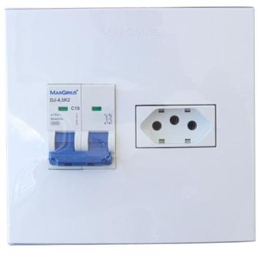 Imagem de Caixa Sobrepor Disjuntor e Tomada 10A Para Ar Condicionado - MarGirius