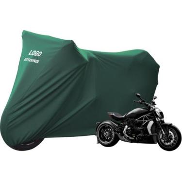 Imagem de Capa Protetora Para Cobrir Moto Ducati Diavel Tecido Lycra - Mz, Verde