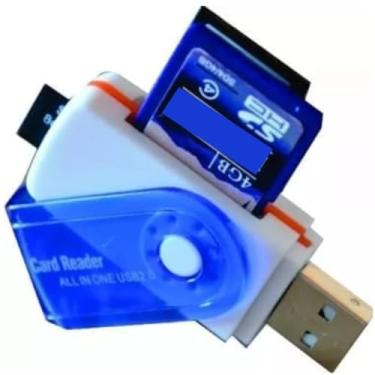 Imagem de Leitor de cartão SD USB 2.0 para PC, adaptador micro SD para USB, leitor de cartão para câmera, leitor de cartão de memória, leitor de cartão Wansurs para laptop (1 unidade USB 2.0)