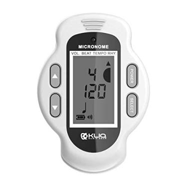 Imagem de KLIQ MicroNome - Metrônomo digital recarregável com clipe USB, (Micronome, branco)
