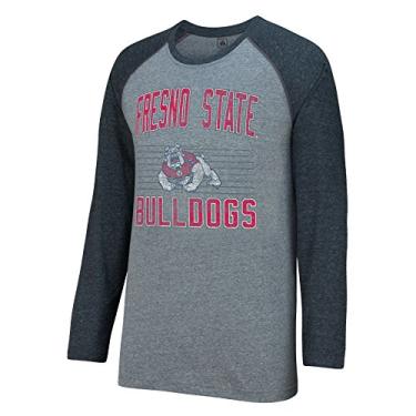 Imagem de Camiseta de beisebol masculina J America NCAA Gonzaga Bulldogs AAA, Graphite Heather, Small