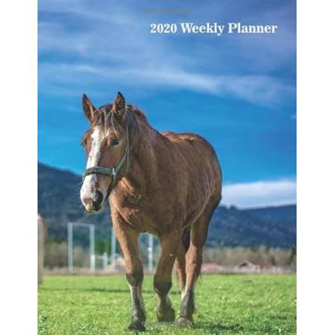 Imagem de 2020 Weekly Planner: Weekly Layout Planner With Space For Notes, Each Month Calendar View At A Glance. Monday To Sunday Daily Organizer With Beautiful Horse Cover