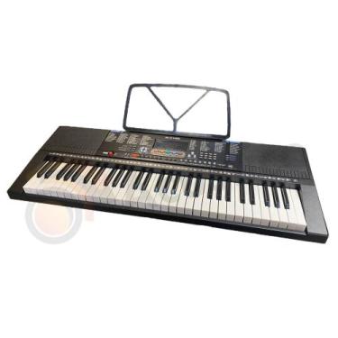 Imagem de Teclado Musical Profissional 61 Teclas USB Timbres e Ritmos - mxt