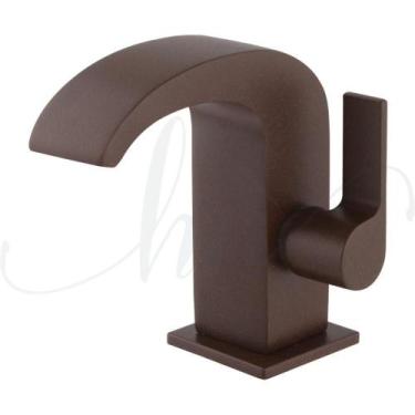 Imagem de Torneira de Pia para Banheiro Cascata Aço Corten Baixa C74 - HOME NETH