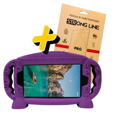 Imagem de Capa Capinha Tablet Mirage 7 Polegadas Infantil Case Silicone + Pelicu