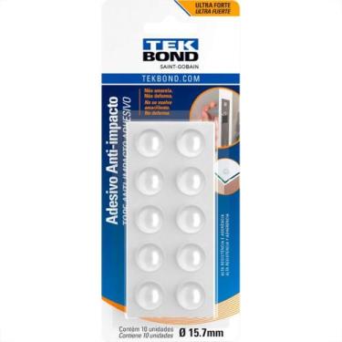 Imagem de Anti Impacto Adesivo Tekbond Gota 15,7Mm Com 10 Pecas