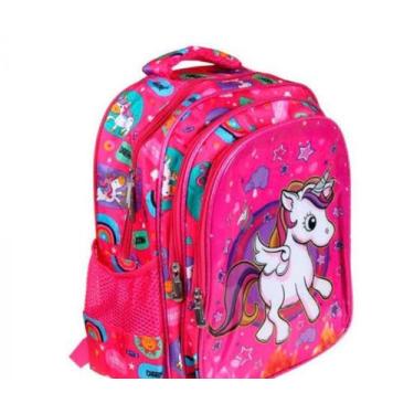 Imagem de Mochila escolar infantil unicórnio - James variedades , Rosa