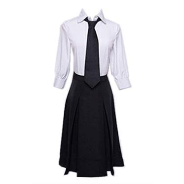 Imagem de Anime Bungo Cachorros Vadios Cosplay Akiko Yosano Fantasia Cosplay Uniforme Escolar Fantasia Halloween Conjunto Completo, Tamanho:, M