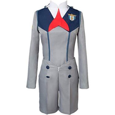 Imagem de Darling in The FRANXX Code 016 Cosplay HIRO Cosplay Fantasia Uniforme Escolar Fantasia de Halloween Conjunto Completo, Fantasias, Male M