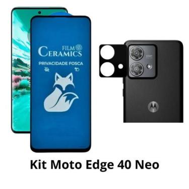 Imagem de Película Fosca Privacidade + Película de Câmera para Motorola Moto Edg