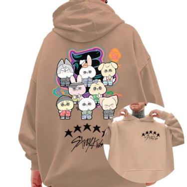 Imagem de Moletom Blusa De Frio Skz Stray Kids Star Banda Kpop Cartoon - Abstrac