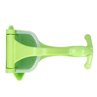 Imagem de Espremedor manual verde portátil – Espremedor de frutas cítricas leve para limão e laranja