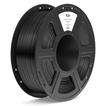 Imagem de Filamento para impressora 3D elegoo pla + 1,75 mm preto 1 kg