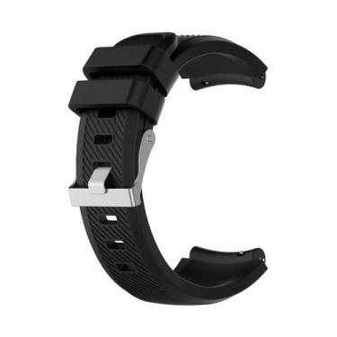 Imagem de Pulseira silicone 22mm para Zeblaze Stratos 2 - Estilo no Pulso, Preta