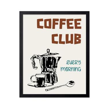 Imagem de Poster Master Impressão Every Morning - Pôster do Coffee Club - Arte de Café e Cafeína - Presente de inauguração de casa moderna - Arte de café expresso e barista - Ótima decoração de cafeteria ou