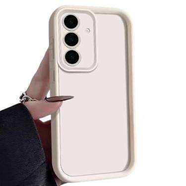 Imagem de Capa de celular Candy Color para Samsung S25 S24 S23 S22 Ultra Plus S21 S24 FE A55 A34 A15 A35 A52 A53 A54 A16 5G Capa de silicone macia, branca, para Galaxy S25