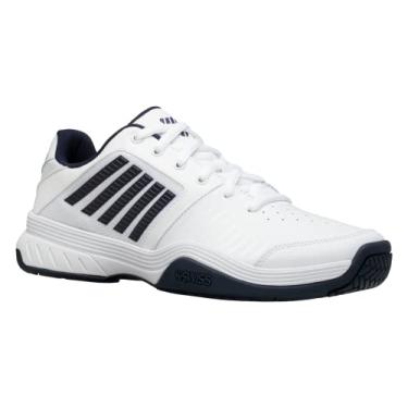 Imagem de K-Swiss Tênis masculino Court Express, Branco/Azul marinho, 40