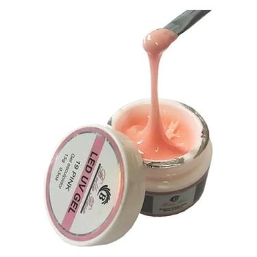 Imagem de Kit com 12 Géis Construtores para Unhas, 15g Cada, Auto-nivelante, Secagem Rápida, Tom Pink, para Acrigel e Fibra