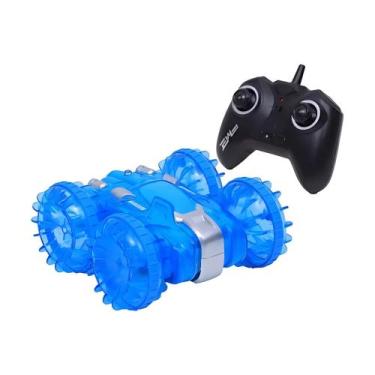 Imagem de Brinquedo Carrinho Amphibious Azul c/ Controle Remoto Giro 360 Zippy T
