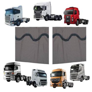 Imagem de Cortina Divisória Do Meio Caminhão Teto Alto Com Cama - JCS Acessórios