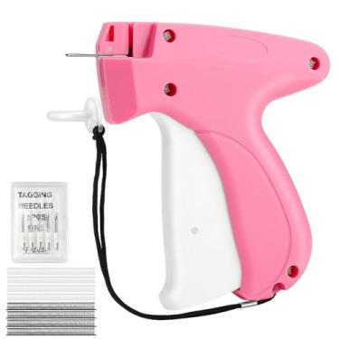 Imagem de Pistola de costura para fixador rápido de roupas e pistola de etiquetagem com 6 agulhas e 2500 pretos+2500 fixadores brancos, ferramenta de costura portátil para reparos instantâneos, acolchoamento