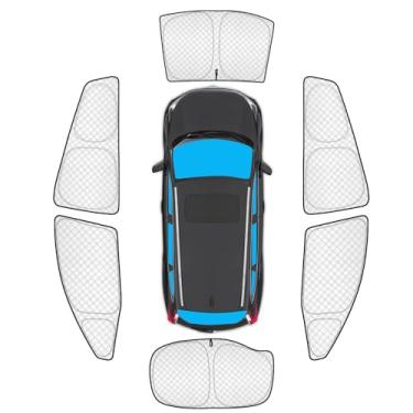 Imagem de KMF 6 peças de persianas de janela completa para Toyota Prius Hatchback 2016-2022 acessórios (não para Prius C ou Prius V), proteção de privacidade para janela de carro para-sol para para-brisa