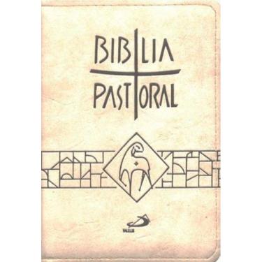 Imagem de Nova biblia pastoral media ziper creme - PAULUS, 3