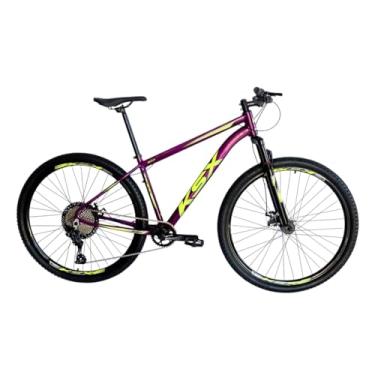 Imagem de Bicicleta Aro 29 Mtb Ksx Sd7 12v Garfo com Trava K7 11/50 Freio a Disco Hidráulico Kit 1x12 (Roxo/Amarelo, 17)