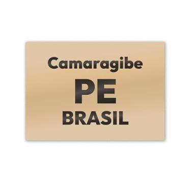 Imagem de Imã de Geladeira Camaragibe Pernambuco MDF 8x5 para Decorar