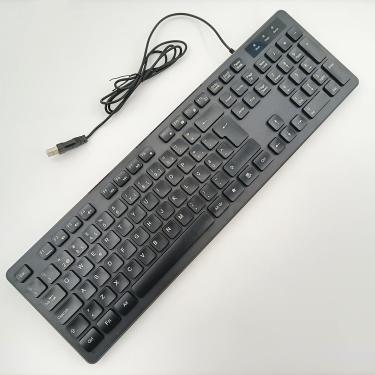 Imagem de Teclado De Escritório De 104 Teclas, Teclado Alemão/Francês/Espanhol/Italiano/árabe/Sueco/Russo/Português, Porta Usb, Ultra Fino E Silencioso, Bem Layout De Teclas, Black, PT