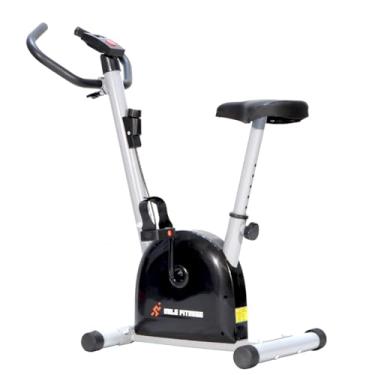 Imagem de Bicicleta Mile Fitness com Monitor de Velocidade e Calorias até 120kg (Cinza)