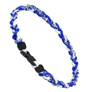 Imagem de VIEKIER Colar de beisebol de 45,7 cm, colar moderno de tornado de corda tripla para fãs de esportes, 18 Inch, Nylon, Sem Pedra Preciosa