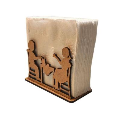 Imagem de Porta Guardanapo Em Mdf - Kit 5 Unidades