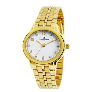 Imagem de Relógio Champion Feminino Dourado Cn28320W + Kit Semi-Jóias