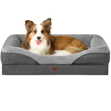 Imagem de Cama de cachorro EHEYCIGA Memory Foam para cães grandes com forro impermeável