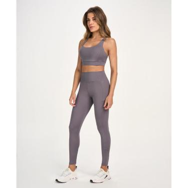 Imagem de Calça Legging Feminina Recortes Alto Giro Academia Treino
