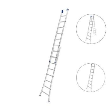 Imagem de Escada Aluminio Extra Dupla 16D 2,46X4,21 2X8 Mor