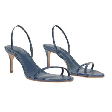 Imagem de SCHUTZ Sandália feminina de salto médio Diana, Azul, 36