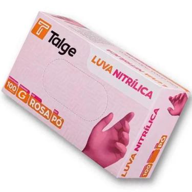 Imagem de Luva Nitrílica Rosa Tamanho G - Talge