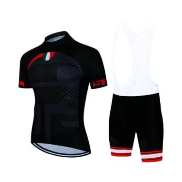 Imagem de Conjunto de Roupas de Ciclismo Masculina para Verão - Camisa e Calças 