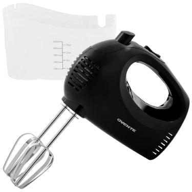 Imagem de Batedeira de Mão Elétrico OVENTE 5 Velocidades c/ Batedor de Aço Inox, Motor 150W, Compacto p/ Bater e Misturar, Estojo de Armazenamento