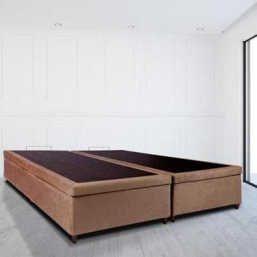 Imagem de Base Box Baú Bipartido Queen 158x198x46cm Luana Multimóveis CR35382, C