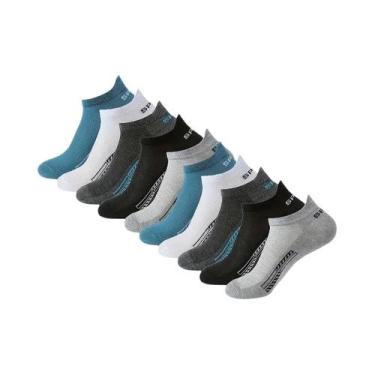 Imagem de Meias Curtas Masculinas - 5 a 10 Pares de Meias de Barco Respiráveis, 