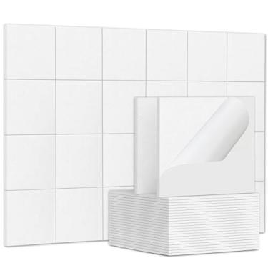 Imagem de TroyStudio 24 peças de painéis acústicos autoadesivos, telhas de revestimento de parede de 30,5 x 30,8 cm, painel de absorção de som, placas decorativas de amortecimento de eco reverberação para