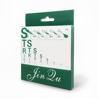 Imagem de JinQu Conjunto completo de cordas de violoncelo 4/4 (A-D-G-C) Cordas de aço núcleo de aço liga de níquel