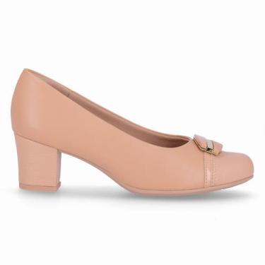 Imagem de Scarpin Laura Salto Médio Nude Claro - PICCADILLY, 37