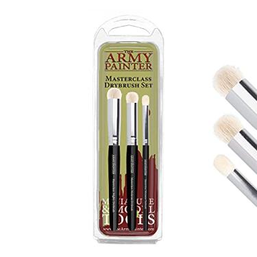 Imagem de The Army Painter Masterclass: Drybrush Set - Hobby Brush Set with Brushes in Three Sizes for Advanced and Professional Techniques for Tabletop Roleplaying, Boardgames, and Wargames Miniature Painting