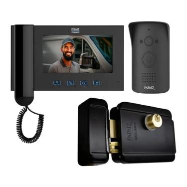 Imagem de Kit VIdeo Porteiro IP66 IRV7C Papaiz + Fechadura Eletrica 12v