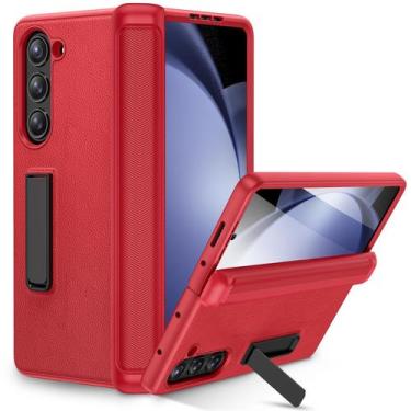 Imagem de Capa de telefone Ruky para Samsung Galaxy Z Fold 5 5G com suporte