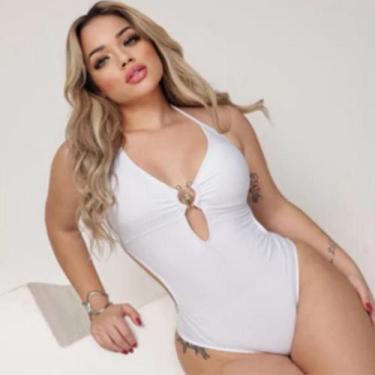 Imagem de Maiô Argola Feminino Costas Nua Novidade Moda 2025 Elegante  - RV MODA